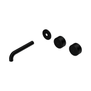 Serenity Wall Basin 160mm Offspout + Metal Handle Matte Black gallery detail image