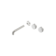 Serenity Wall Basin 185mm Offspout + Carrara Handle Brushed Nickel gallery detail image