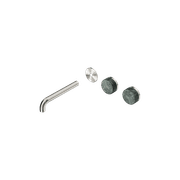 Serenity Wall Basin 185mm Offspout + Verde Alpi Handle Brushed Nickel gallery detail image