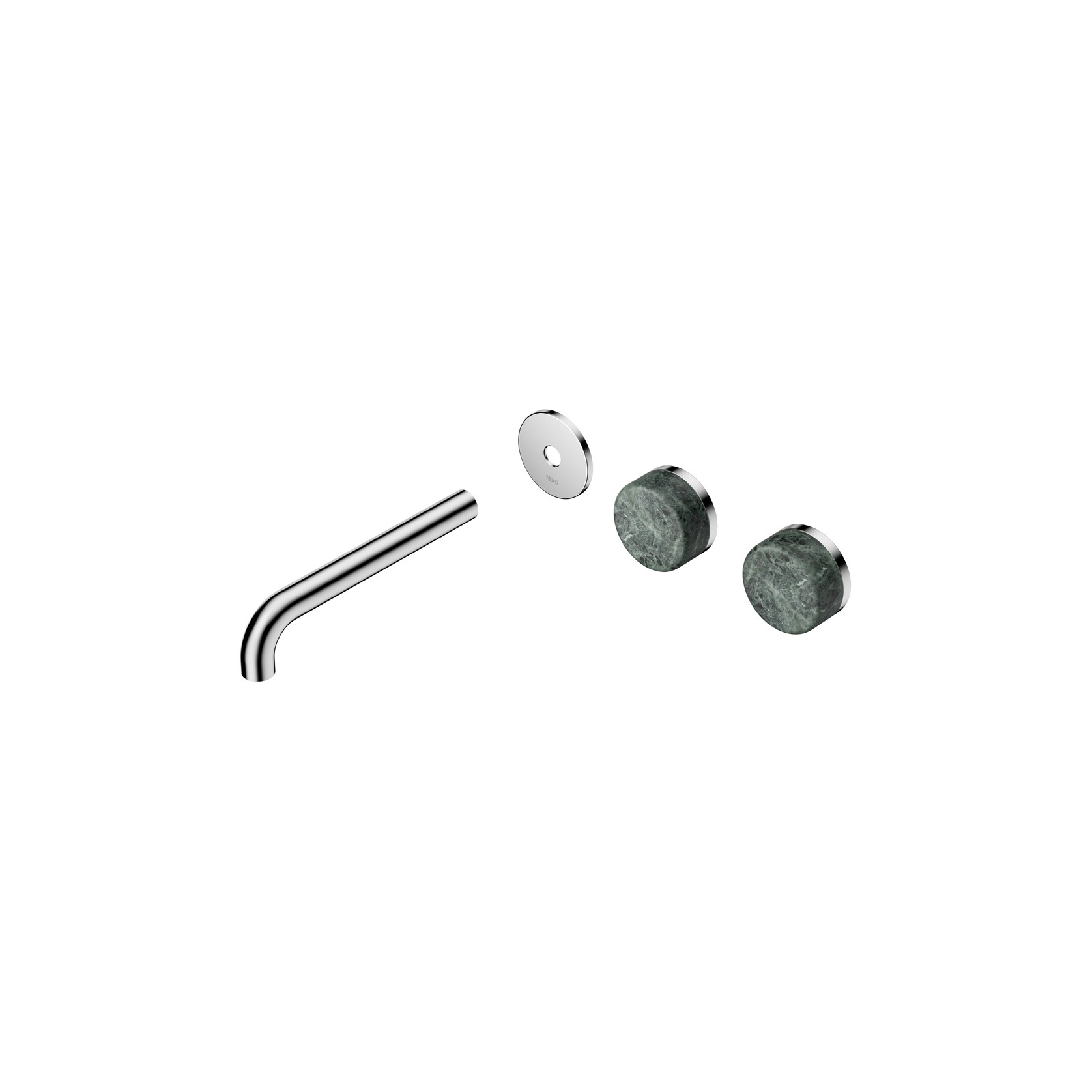 Serenity Wall Basin 185mm Offspout + Verde Alpi Handle Chrome gallery detail image