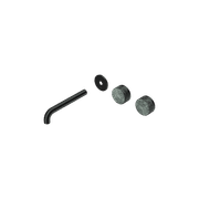 Serenity Wall Basin 185mm Offspout + Verde Alpi Handle Matte Black gallery detail image