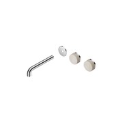 Serenity Wall Basin 185mm Offspout + Rome Travertine Handle Chrome gallery detail image