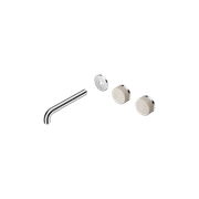 Serenity Wall Basin 185mm Offspout + Rome Travertine Handle Chrome gallery detail image