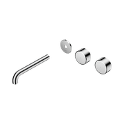Serenity Wall Basin 185mm Offspout + Metal Handle Chrome gallery detail image