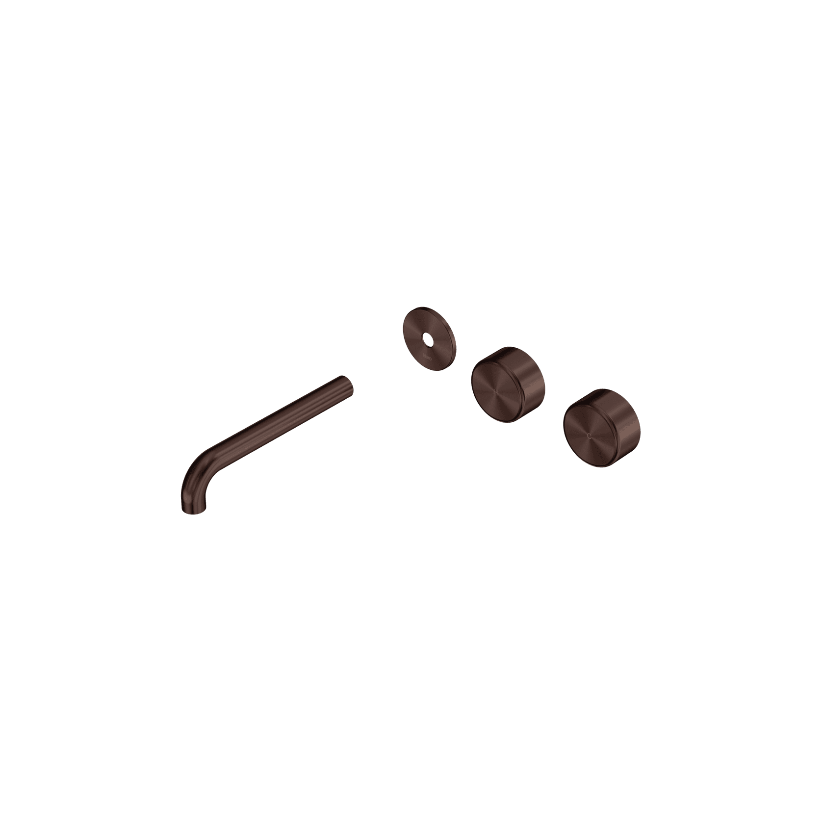 Serenity Wall Basin Set 185mm Offset Spout With Metal Handle Trim Kit Only Rome Bronze gallery detail image