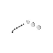 Serenity Wall Basin 220mm Offspout + Carrara Handle Chrome gallery detail image