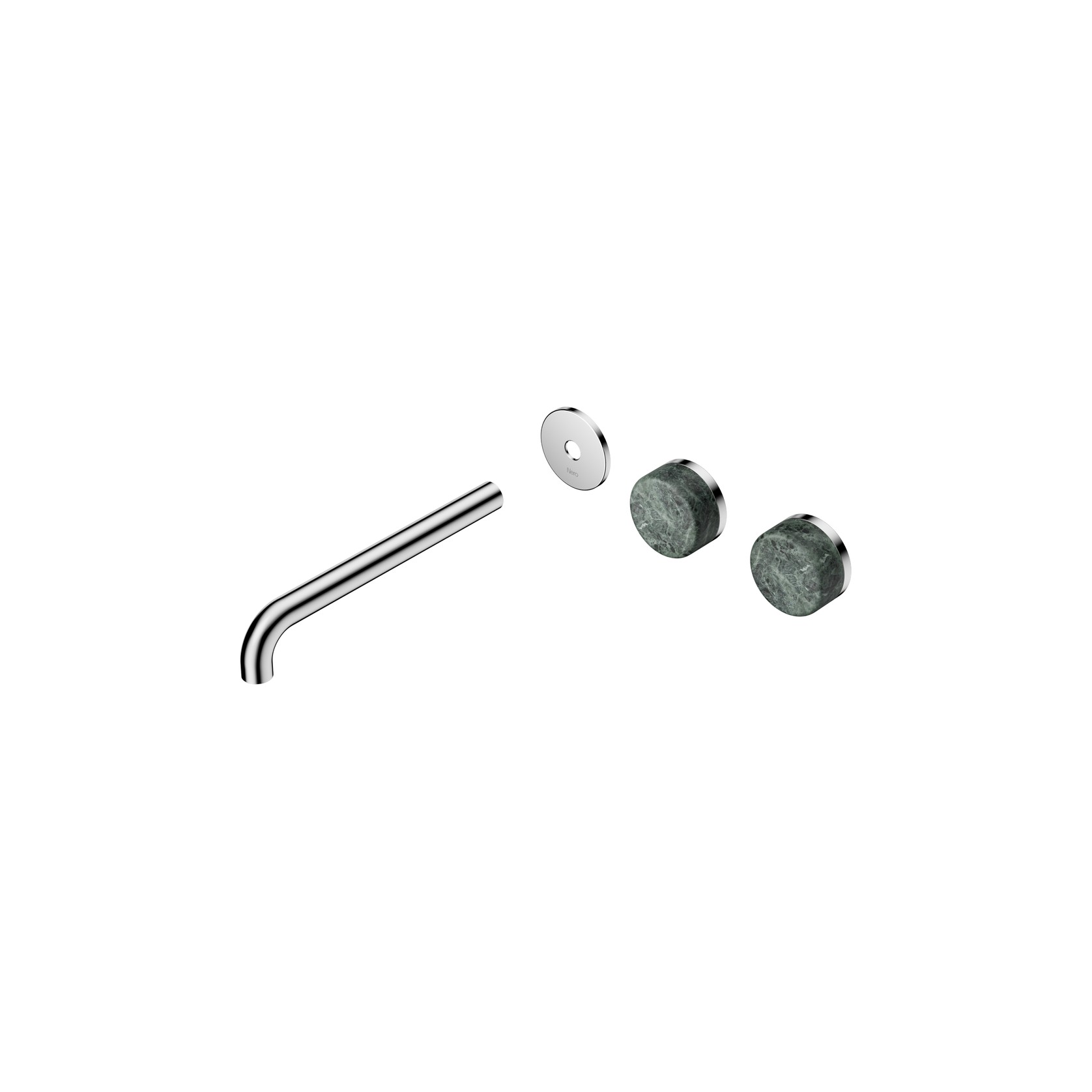 Serenity Wall Basin 220mm Offspout + Verde Alpi Handle Chrome gallery detail image