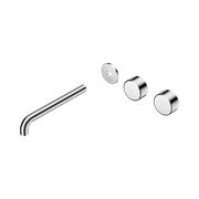Serenity Wall Basin 220mm Offspout + Metal Handle Chrome gallery detail image