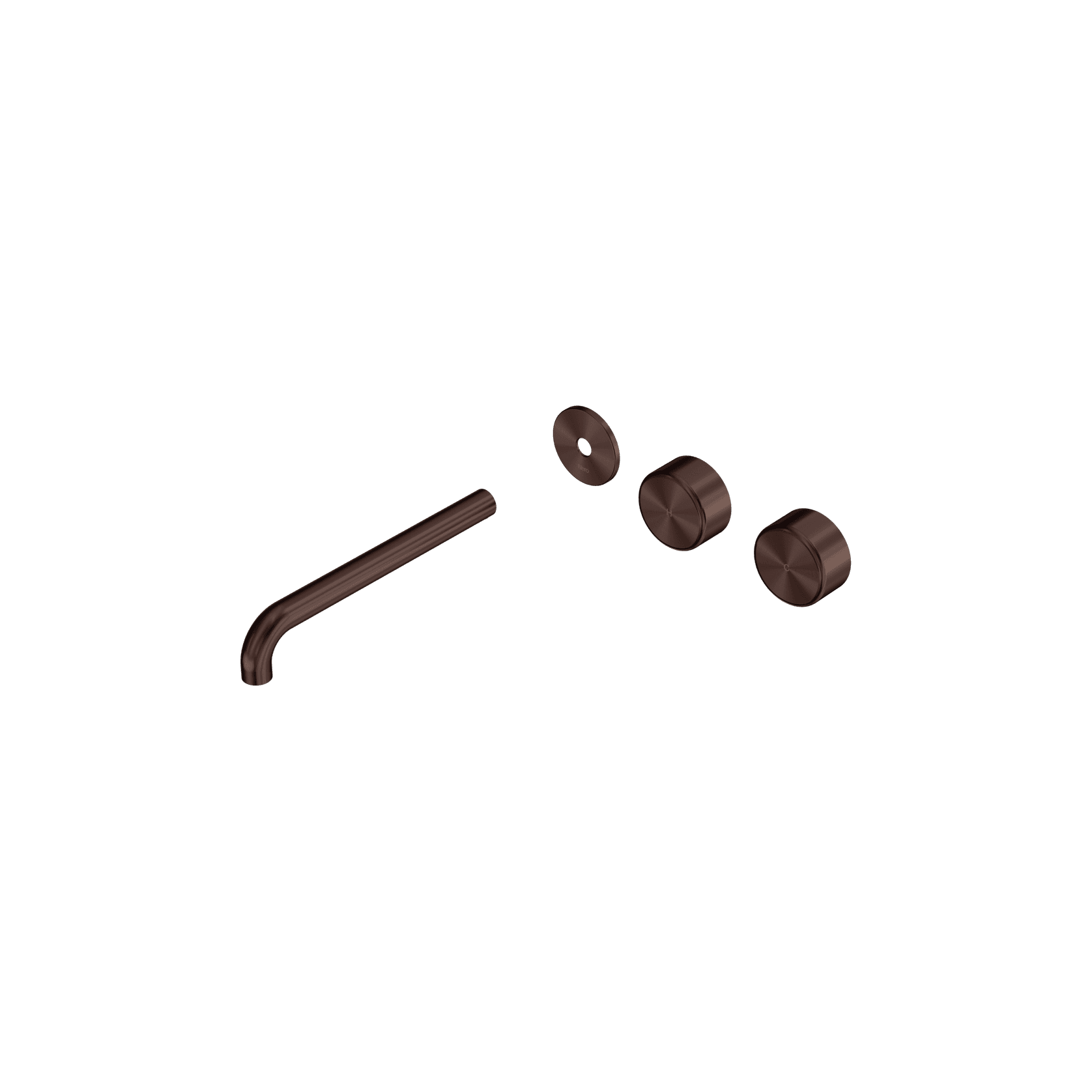 Serenity Wall Basin Set 220mm Offset Spout With Metal Handle Trim Kit Only Rome Bronze gallery detail image