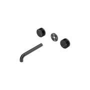 Serenity Wall Basin 185mm Spout + Marquina Black Handle Gun Metal gallery detail image