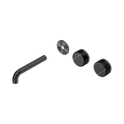 Serenity Wall Basin 160mm Offspout + Marquina Black Handle Gun Metal gallery detail image