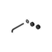 Serenity Wall Basin 220mm Offspout + Marquina Black Handle Gun Metal gallery detail image