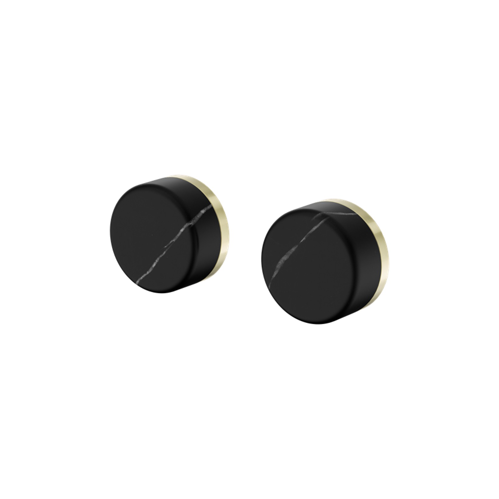 Serenity Wall Top Assembly With Marquina Black Handle Brushed Gold gallery detail image