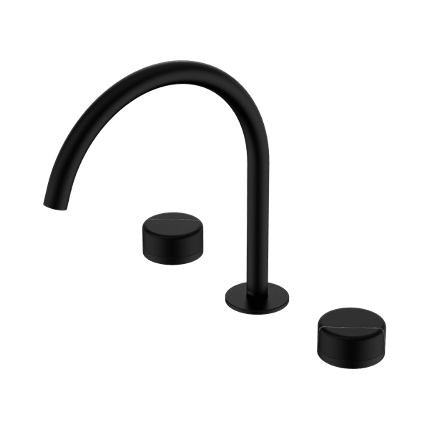 Serenity Bath/Kitchen Set Arc Spout With Marquina Black Handle Matte Black gallery detail image