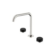 Serenity Bath/Kitchen Set Edge Spout With Marquina Black Handle Brushed Nickel gallery detail image