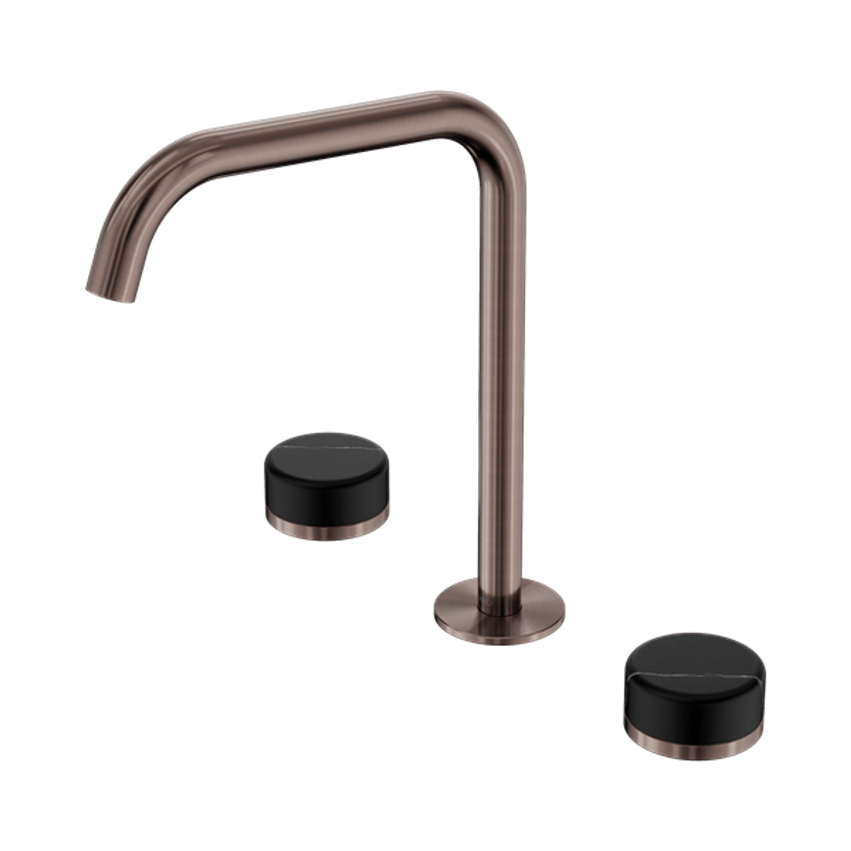 Serenity Bath/Kitchen Set Edge Spout With Marquina Black Handle Brushed Bronze gallery detail image