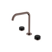 Serenity Bath/Kitchen Set Edge Spout With Marquina Black Handle Brushed Bronze gallery detail image