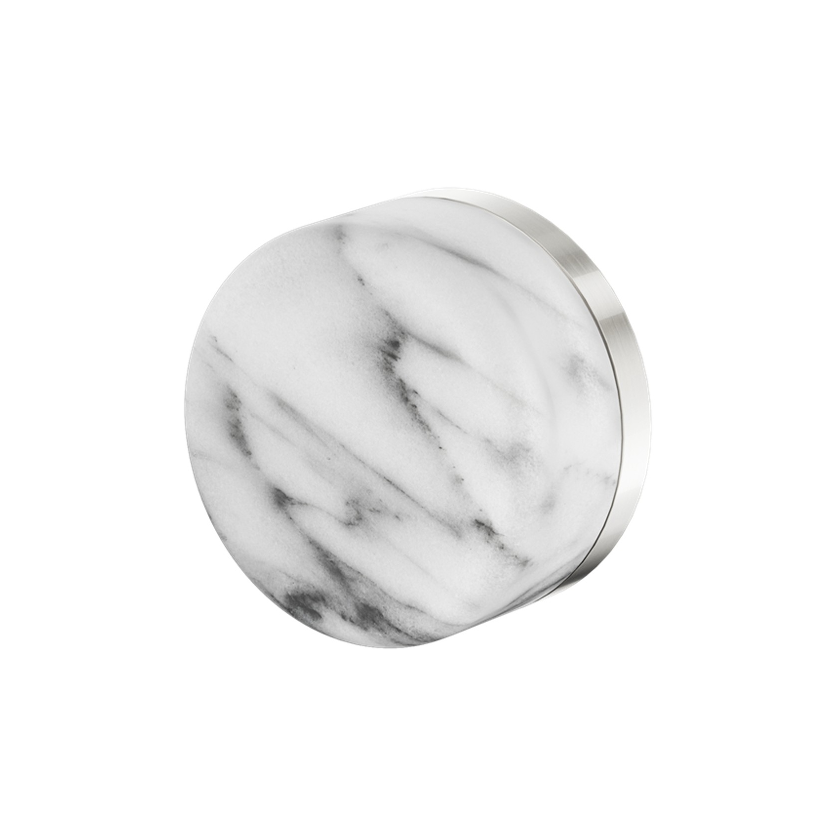 Serenity Shower Mixer Arabescato Corchia Handle Brushed Nickel gallery detail image