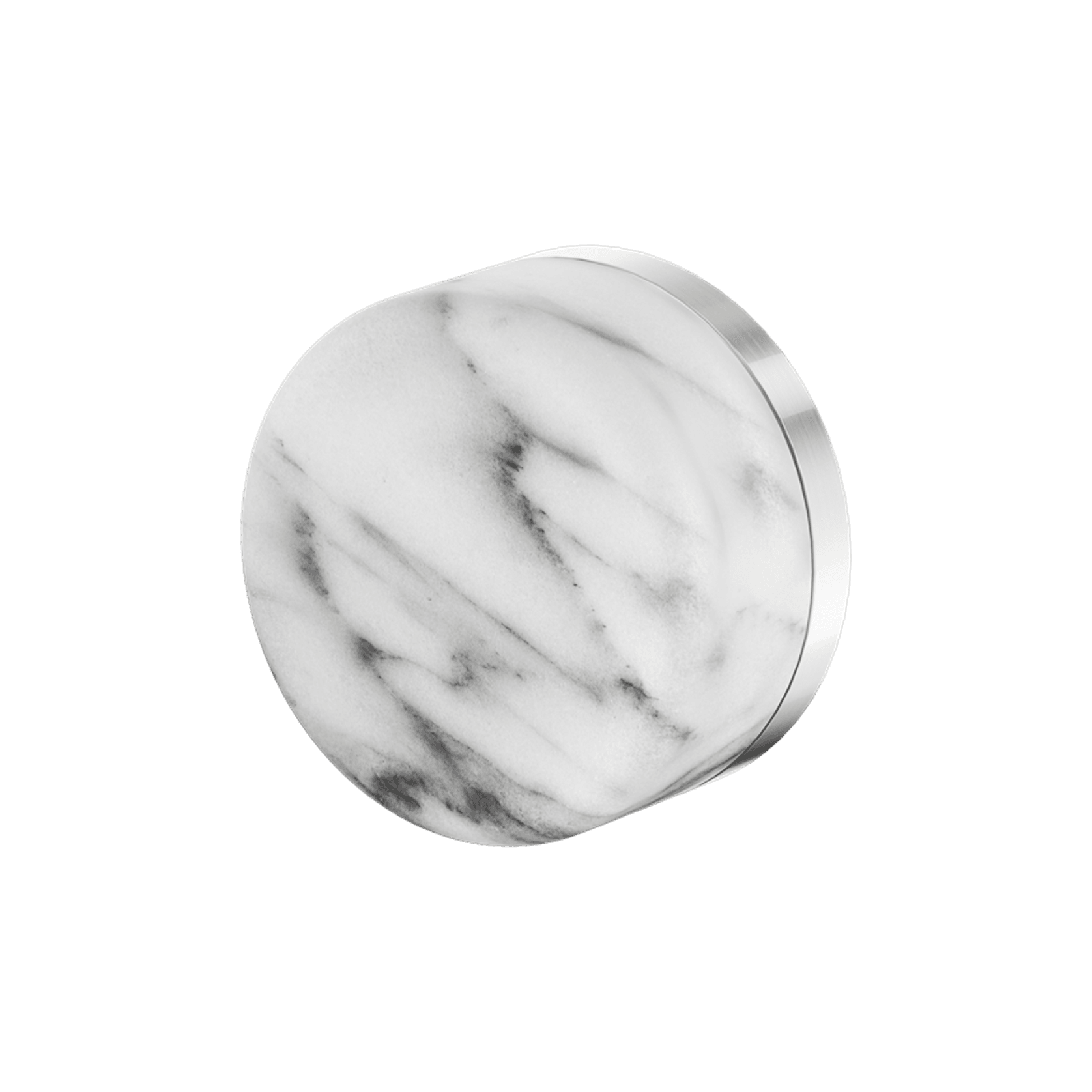 Serenity Shower Mixer Arabescato Corchia Handle Brushed Nickel gallery detail image