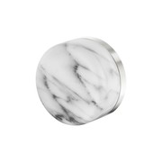 Serenity Shower Mixer Arabescato Corchia Handle Brushed Nickel gallery detail image