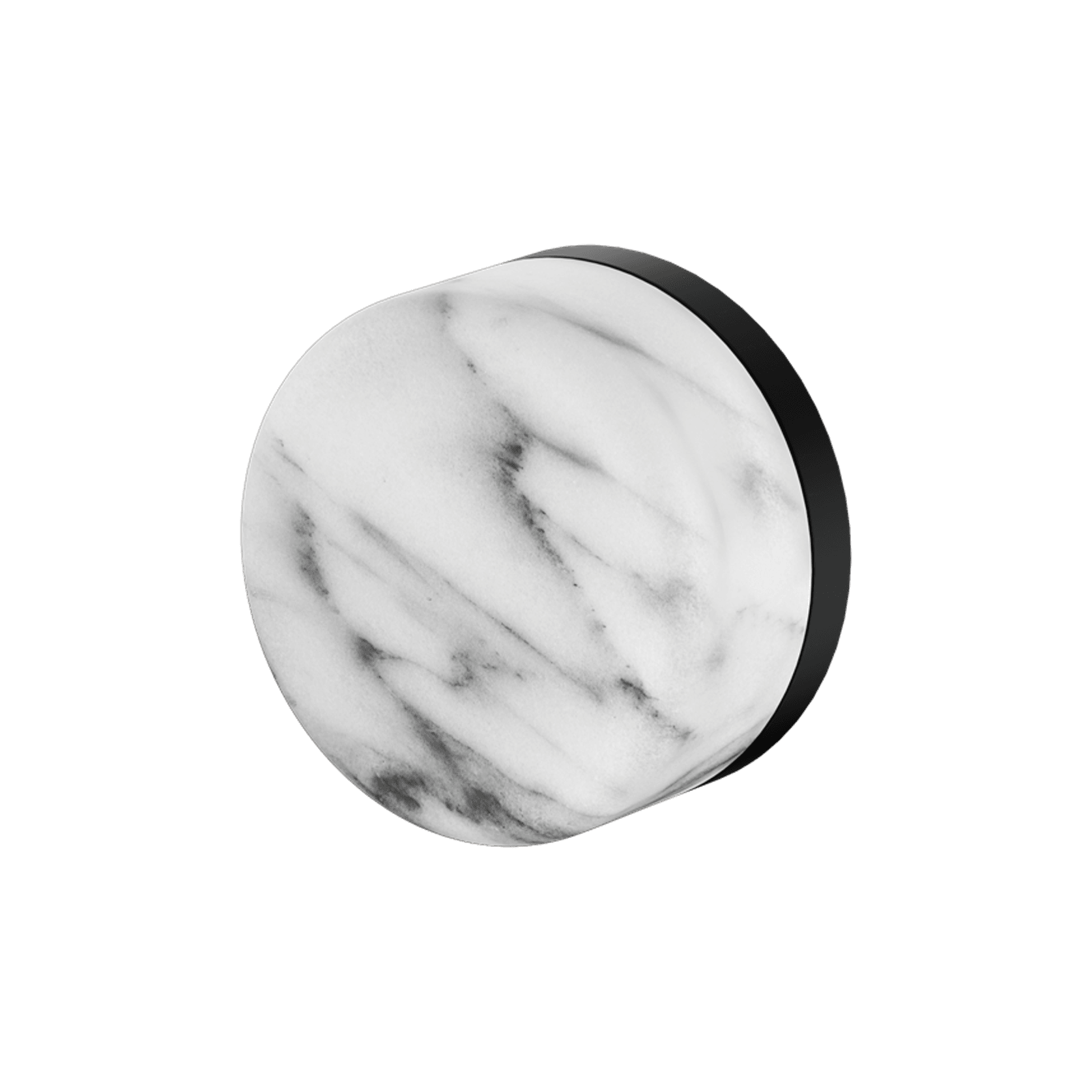 Serenity Shower Mixer Arabescato Corchia Handle Matte Black gallery detail image