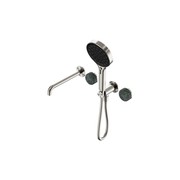 Serenity Shower System Spout Verde Alpi Handle And Serenity Hand Shower Brushed Nickel gallery detail image