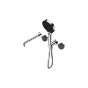 Serenity Shower System Spout Verde Alpi Handle And Serenity Hand Shower Chrome gallery detail image
