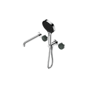 Serenity Shower System Spout Verde Alpi Handle And Serenity Hand Shower Chrome gallery detail image