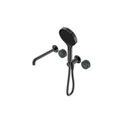 Serenity Shower System Spout Verde Alpi Handle And Serenity Hand Shower Gun Metal gallery detail image