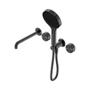 Serenity Shower System Spout Metal Handle And Serenity Hand Shower Gun Metal gallery detail image
