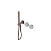 Serenity Shower System Carrara Handle And Slim Shower Brushed Bronze gallery detail image