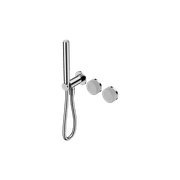 Serenity Shower System Carrara Handle And Slim Shower Chrome gallery detail image