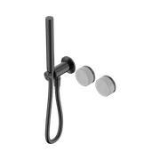 Serenity Shower System Carrara Handle And Slim Shower Gun Metal gallery detail image