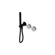 Serenity Shower System Carrara Handle And Slim Shower Matte Black gallery detail image