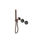 Serenity Shower System Verde Alpi Handle And Slim Shower Brushed Bronze gallery detail image