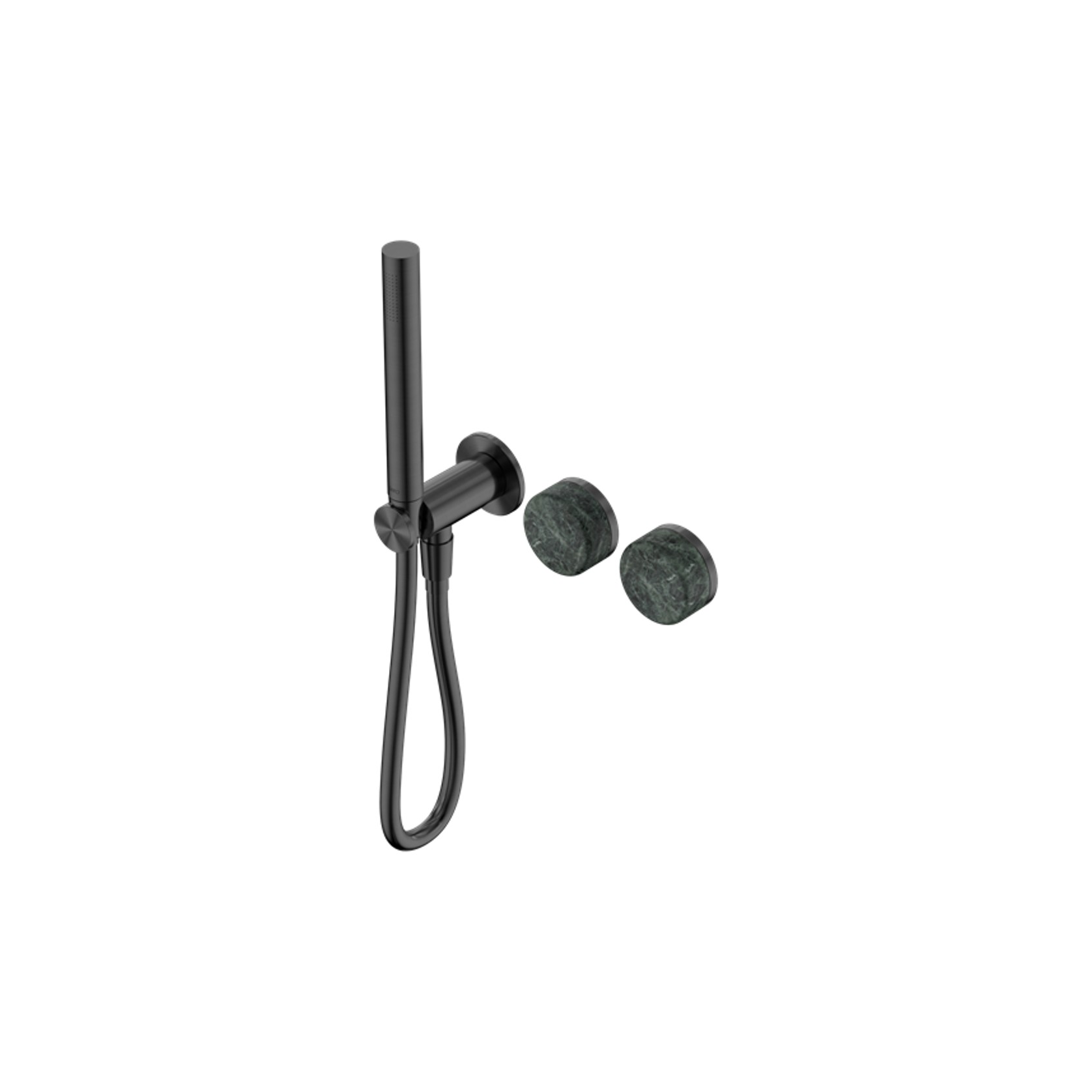 Serenity Shower System Verde Alpi Handle And Slim Shower Gun Metal gallery detail image