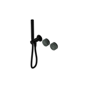 Serenity Shower System Verde Alpi Handle And Slim Shower Matte Black gallery detail image