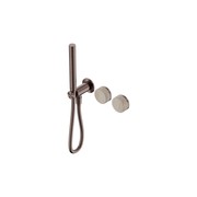 Serenity Shower System Rome Travertine Handle And Slim Shower Brushed Bronze gallery detail image