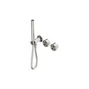 Serenity Shower System Metal Handle And Slim Shower Brushed Nickel gallery detail image