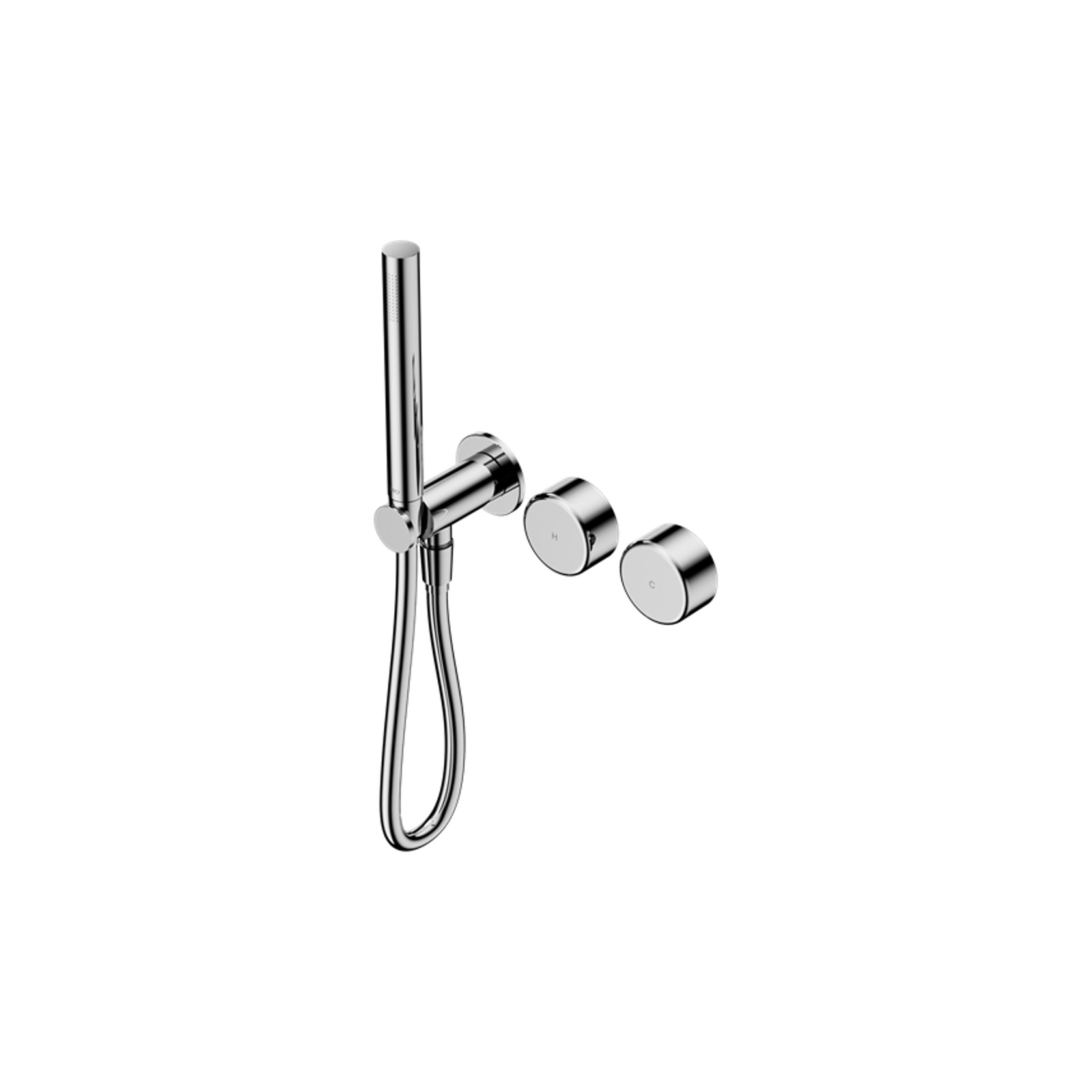 Serenity Shower System Metal Handle And Slim Shower Chrome gallery detail image