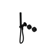 Serenity Shower System Metal Handle And Slim Shower Matte Black gallery detail image