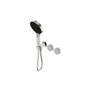 Serenity Shower System Carrara Handle And Serenity Hand Shower Brushed Nickel gallery detail image