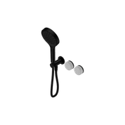 Serenity Shower System Carrara Handle And Serenity Hand Shower Matte Black gallery detail image