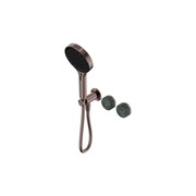 Serenity Shower System Verde Alpi Handle And Serenity Hand Shower Brushed Bronze gallery detail image