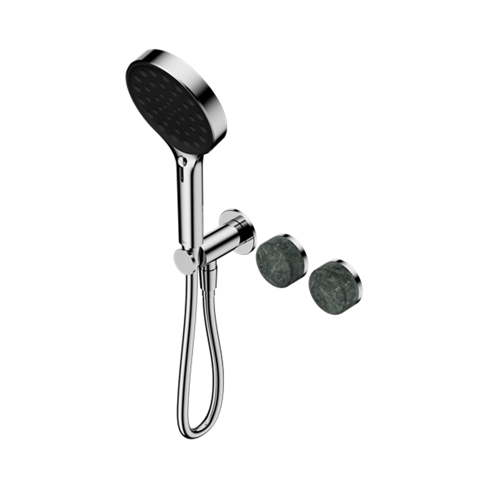 Serenity Shower System Verde Alpi Handle And Serenity Hand Shower Chrome gallery detail image