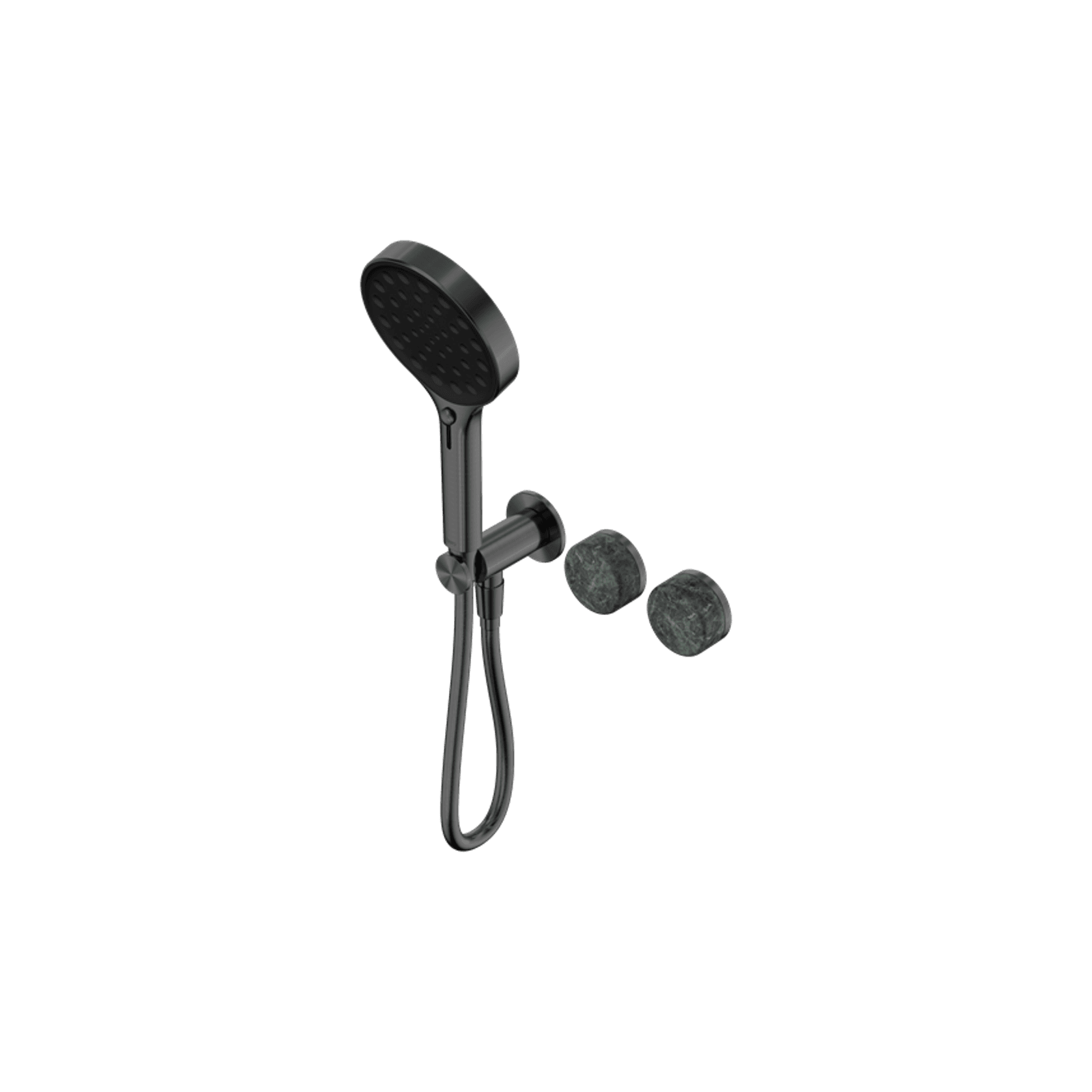 Serenity Shower System Verde Alpi Handle And Serenity Hand Shower Gun Metal gallery detail image