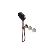 Serenity Shower System Rome Travertine Handle And Serenity Hand Shower Brushed Bronze gallery detail image