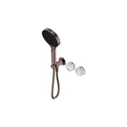 Serenity Shower System Arabescato Corchia Handle And Serenity Hand Shower Brushed Bronze gallery detail image