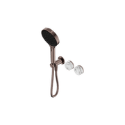 Serenity Shower System Arabescato Corchia Handle And Serenity Hand Shower Brushed Bronze gallery detail image