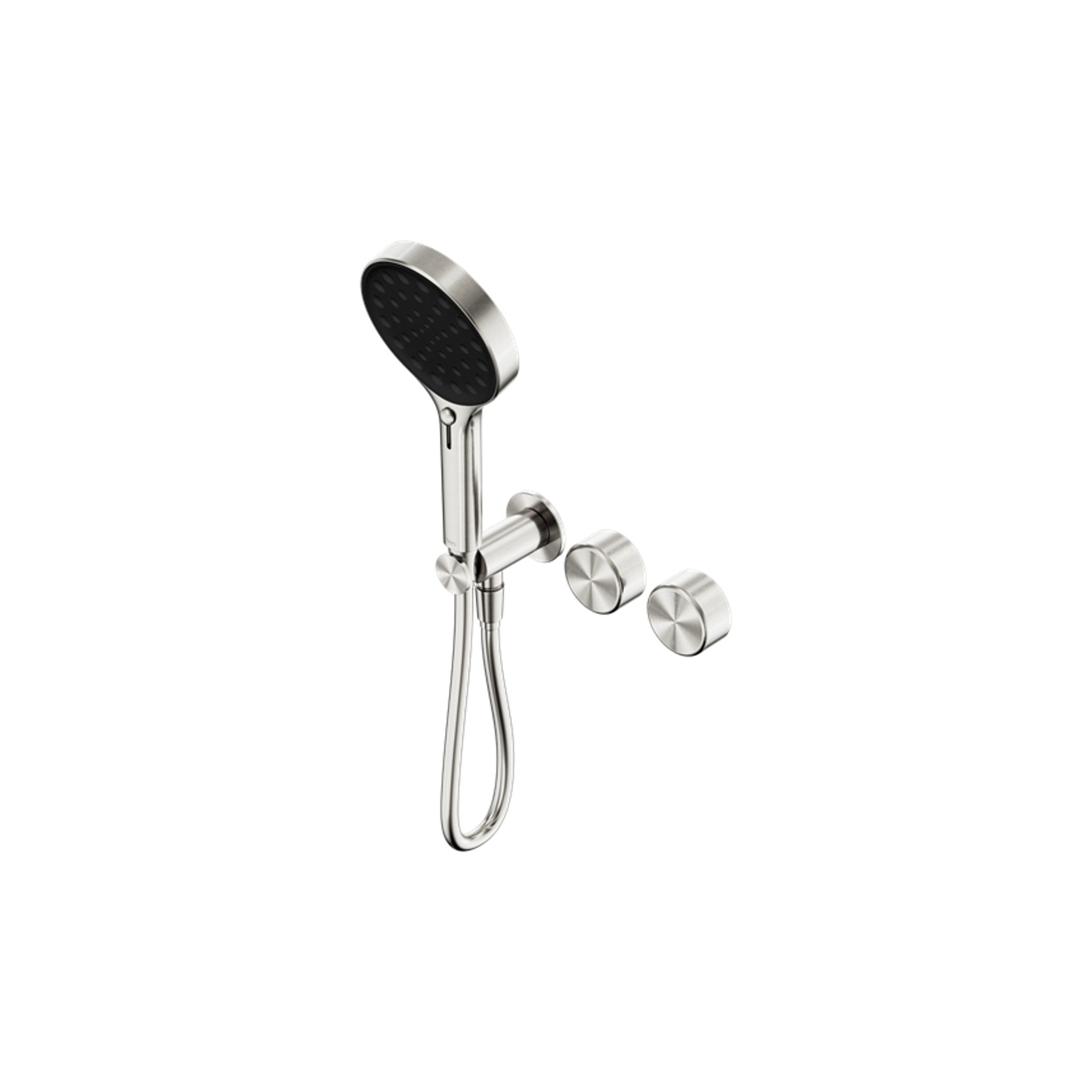 Serenity Shower System Metal Handle And Serenity Hand Shower Brushed Nickel gallery detail image